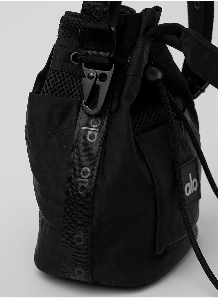 Cross Body Bucket Bag Black - Image 4